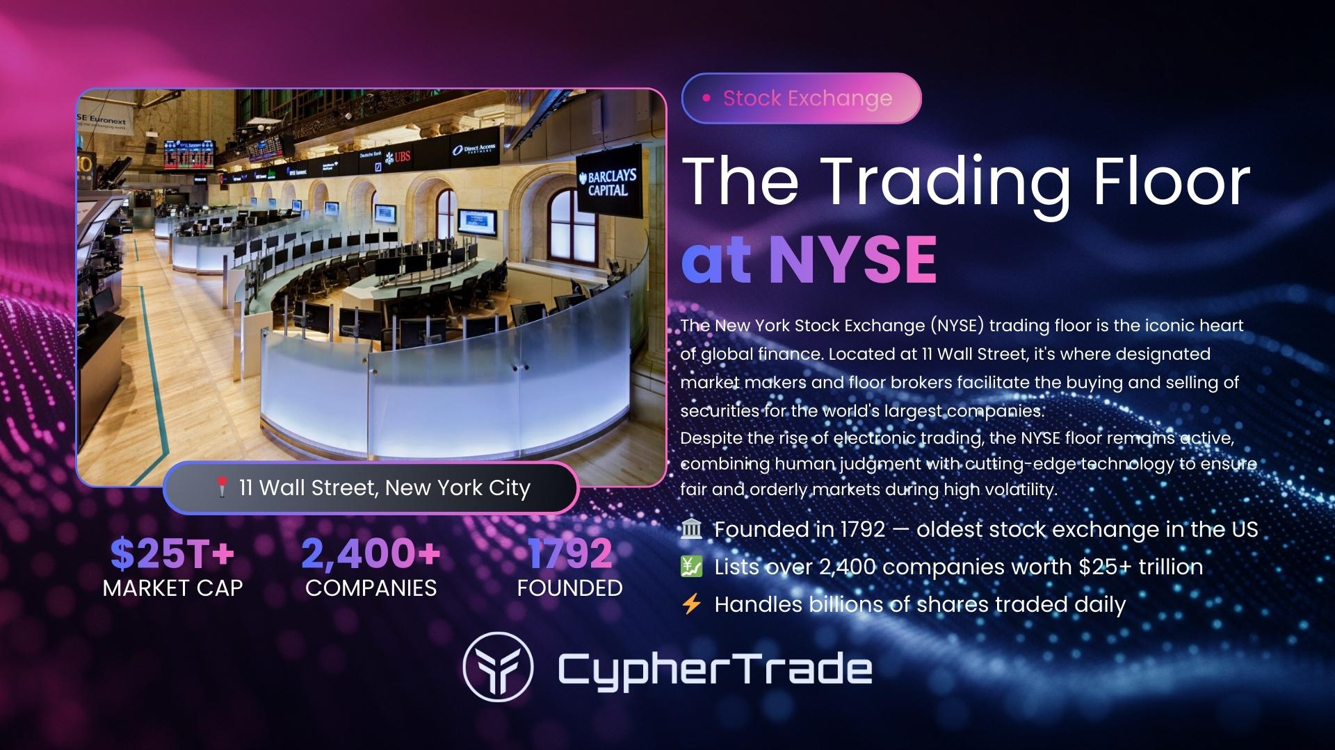 Stock market trading how it works NYSE exchange floor